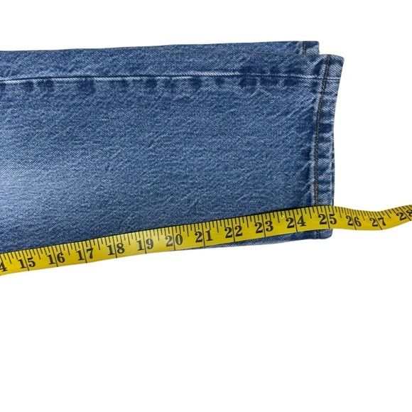 Levi's 501T Floral Jeans Embroidered Distressed Cropped Tapered Crop Denim 26 - Picture 14 of 16